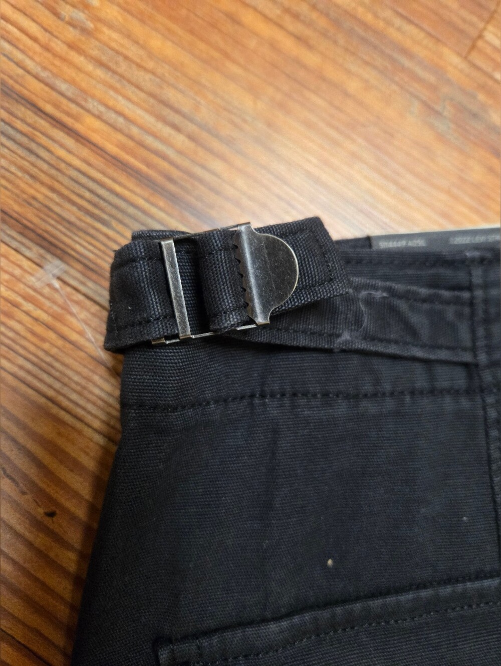 Levi's cinched long black skirt 8/29 nwt pockets adj. waist split so cute goth - Picture 6 of 15